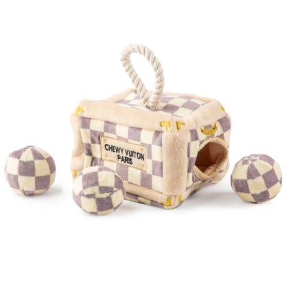 Haute Diggity Dog Other - Checker Chewy Vuiton Trunk - Pet Activity House